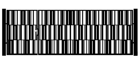 BramoFurtka typ MODERN - 1,50+2,50 x 1,25 m - malowana proszkowo