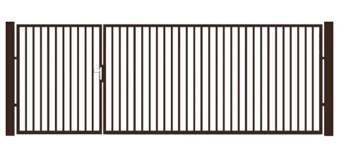 BramoFurtka typ P20 - 1,50+2,50 x 1,25 m - malowana proszkowo