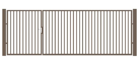 BramoFurtka typ P20 - 1,50+2,50 x 1,25 m - malowana proszkowo