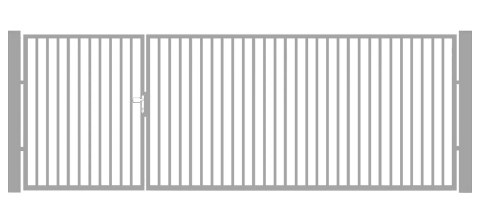 BramoFurtka typ P20 - 1,50+2,50 x 1,25 m - malowana proszkowo