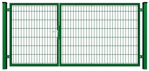 BramoFurtka wypełniona panelem - 1,50+2,50 x 1,70 m - malowana proszkowo