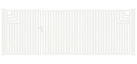 Bramofurtka asymetryczna PRO typ Classic A - malowana proszkowo - 1,5 / 2,5 m x 1,5m
