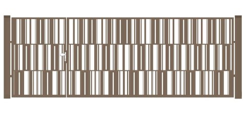 Bramofurtka asymetryczna PRO typ MODERN - malowana proszkowo - 1,5 / 2,5 m x 1,5m