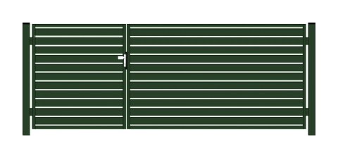Bramofurtka asymetryczna PRO typ WALL 100 - malowana proszkowo - 1,5 / 2,5 m x 1,5 m