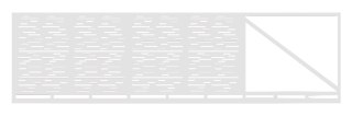 Brama przesuwna typ MODERN ELONGAL - 4,00 x 1,50 m