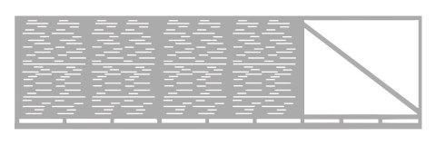 Brama przesuwna typ MODERN ELONGAL - 4,00 x 1,70 m