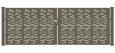 Brama typ MODERN ELONGAL - 4,00 x 1,50 m