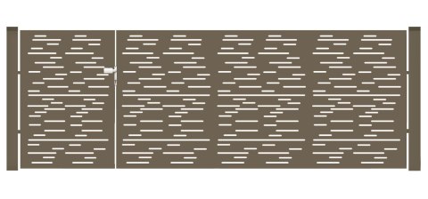 BramoFurtka typ MODERN ELONGAL - 1,50+2,50 x 1,25 m - malowana proszkowo
