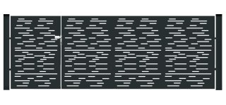 BramoFurtka typ MODERN ELONGAL - 1,50+2,50 x 1,50 m - malowana proszkowo