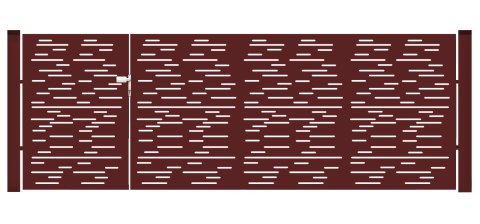 BramoFurtka typ MODERN ELONGAL - 1,50+2,50 x 1,50 m - malowana proszkowo