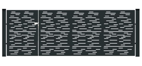 BramoFurtka typ MODERN ELONGAL - 1,50+2,50 x 1,75 m - malowana proszkowo