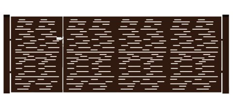 BramoFurtka typ MODERN ELONGAL - 1,50+2,50 x 1,75 m - malowana proszkowo