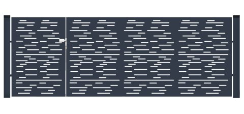 BramoFurtka typ MODERN ELONGAL - 1,50+2,50 x 1,75 m - malowana proszkowo