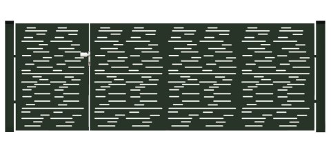 BramoFurtka typ MODERN ELONGAL - 1,50+2,50 x 1,75 m - malowana proszkowo