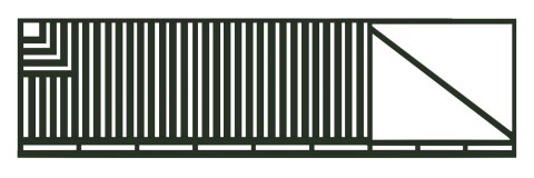 Brama przesuwna typ CLASSIC A - 4,00 x 1,20 m