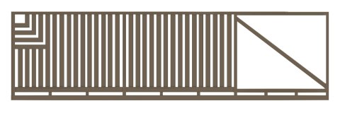 Brama przesuwna typ CLASSIC A - 4,00 x 1,75 m